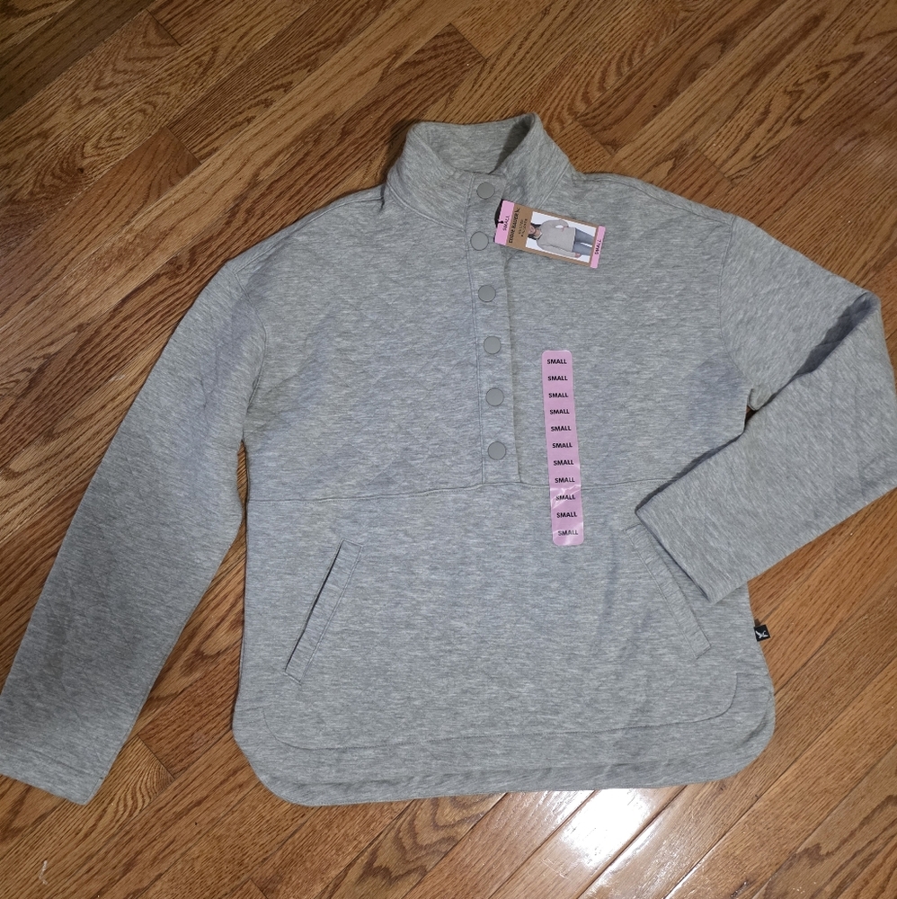 Eddie Bauer Gray Women's Pullover With Snaps